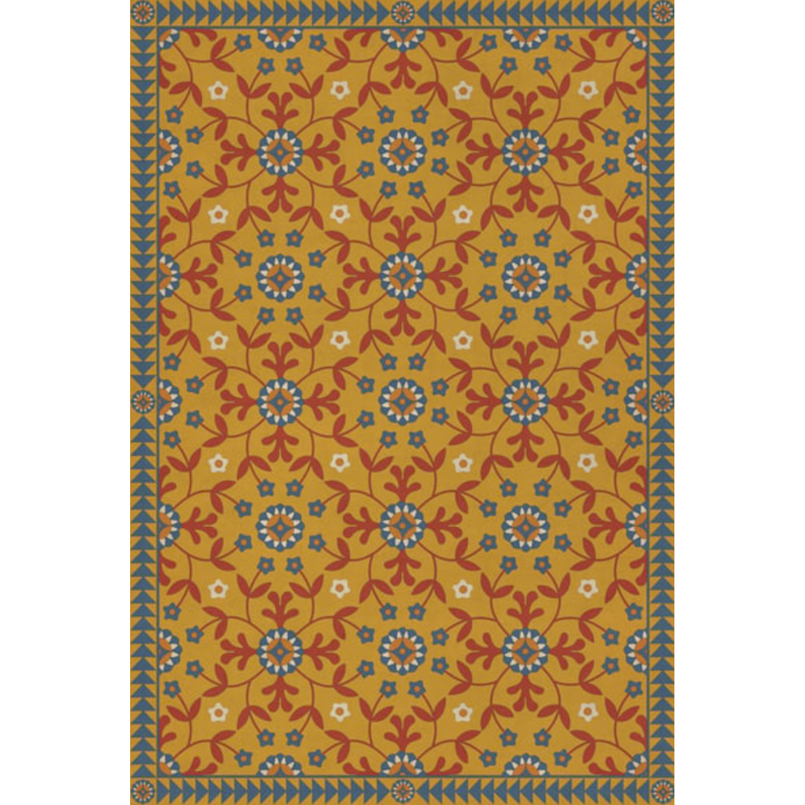 Whig Rose Vintage Vinyl Floorcloths