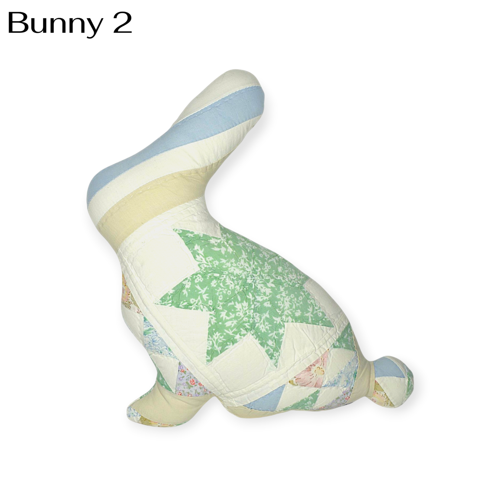 Dellwood Designs Vintage Quilt Bunny Pillow