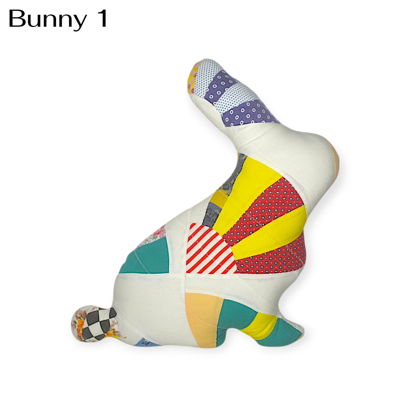 Dellwood Designs Vintage Quilt Bunny Pillow