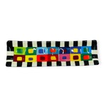 Case Island Glass Dominick Glass Platter Circle and Stripes