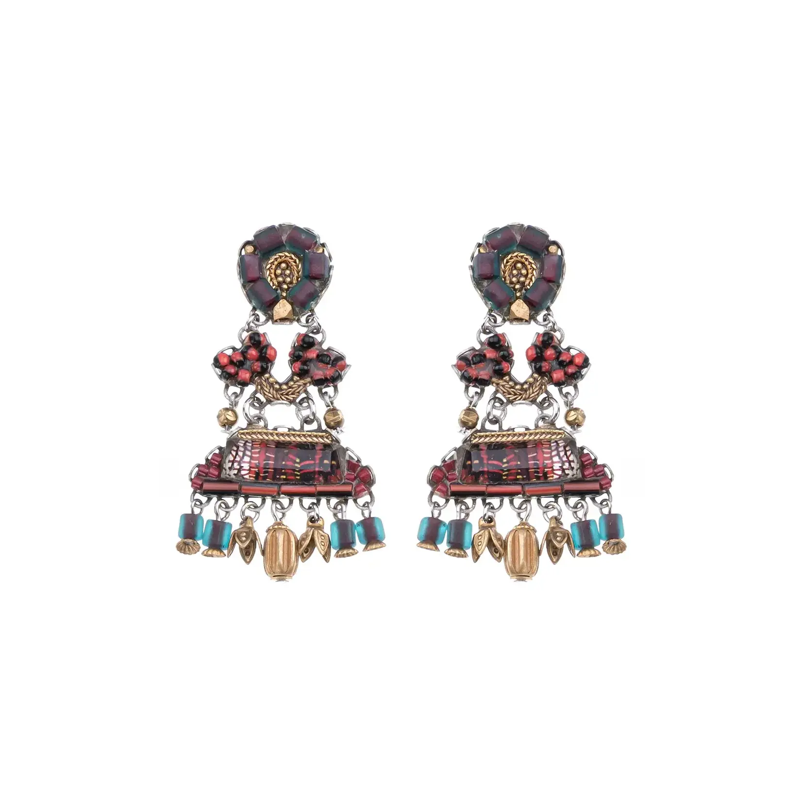 Ayala Bar Noble Wine Carmin Earrings