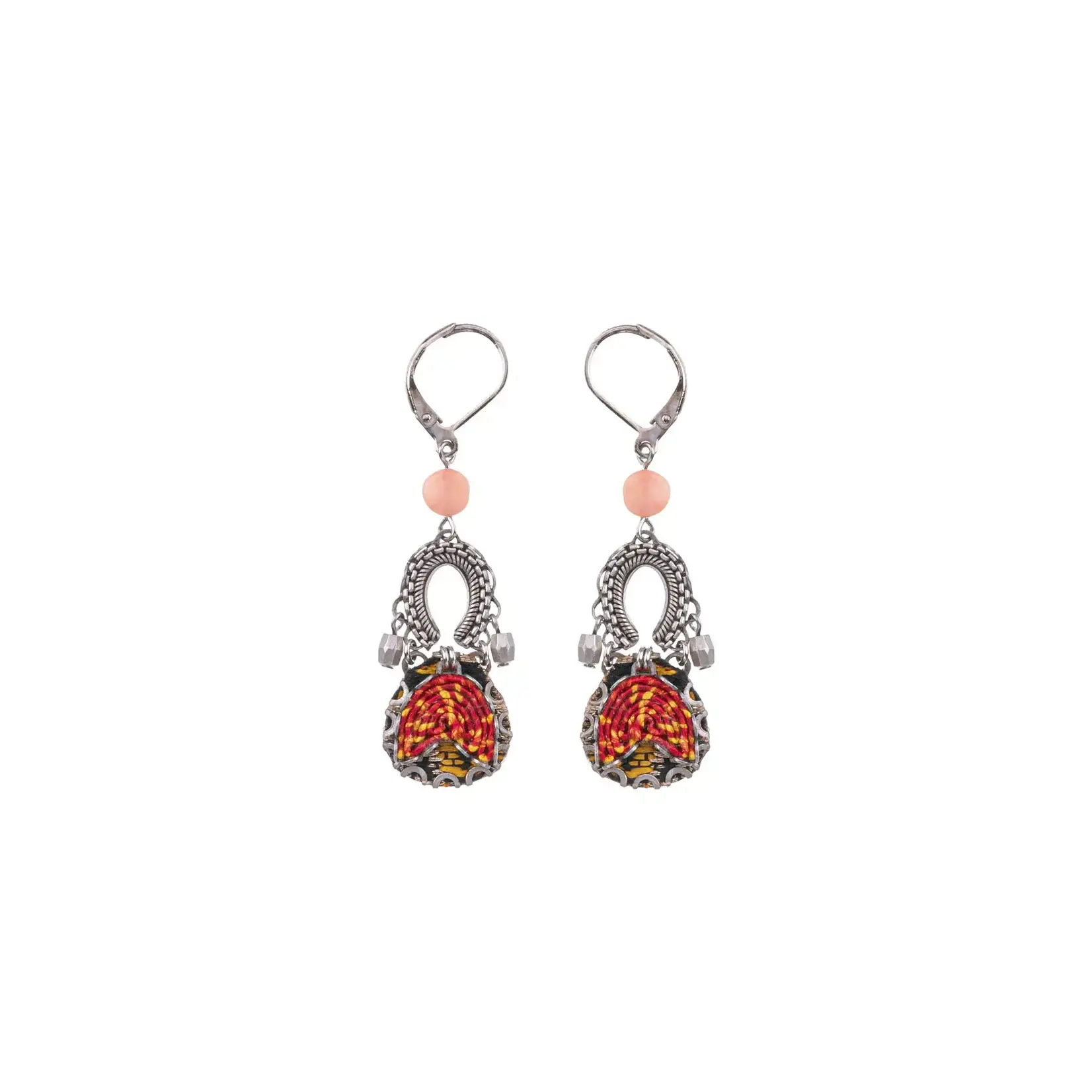 Ayala Bar Embroidered Dream Extra Long Earrings