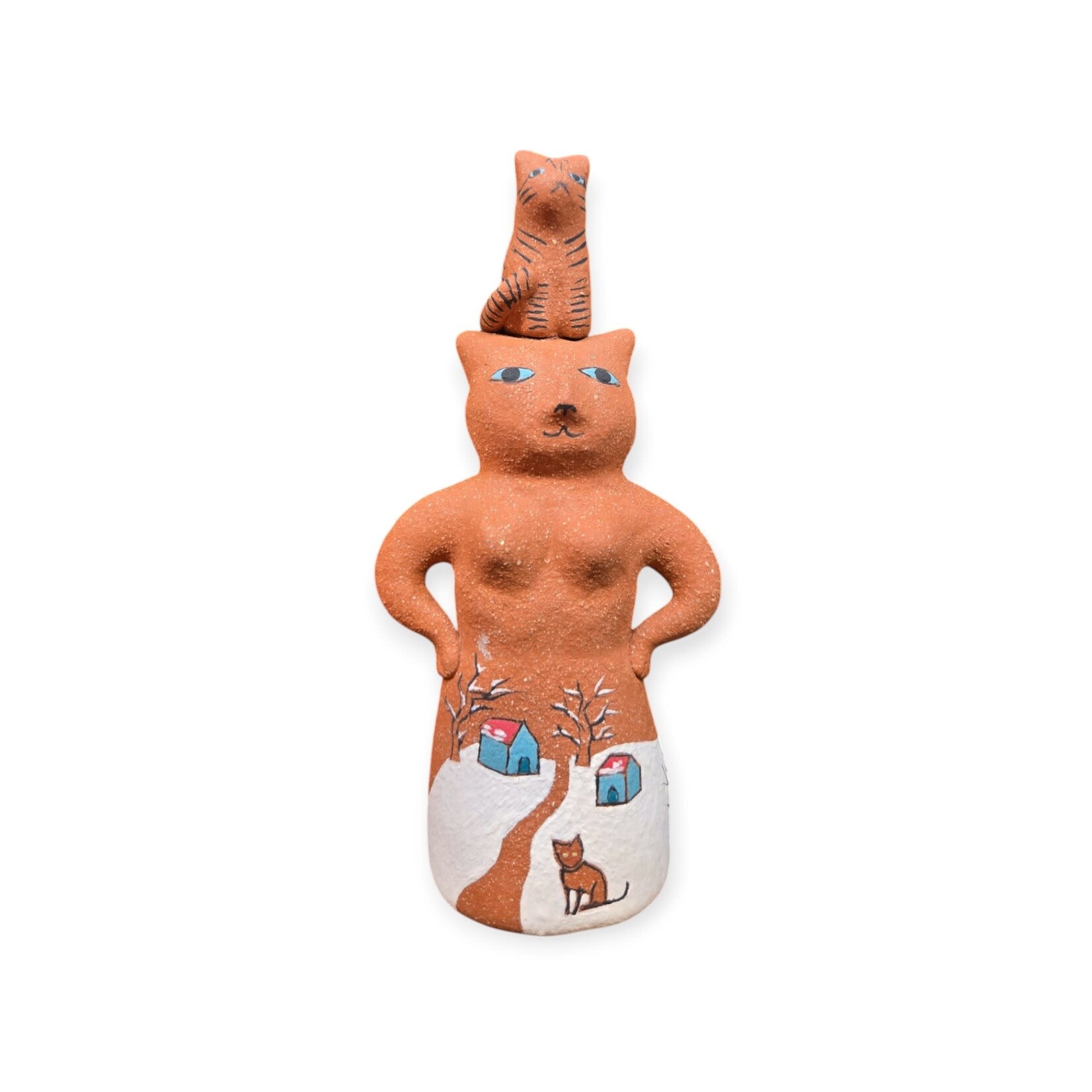 Catlantic Studio Terracotta Cat Statue