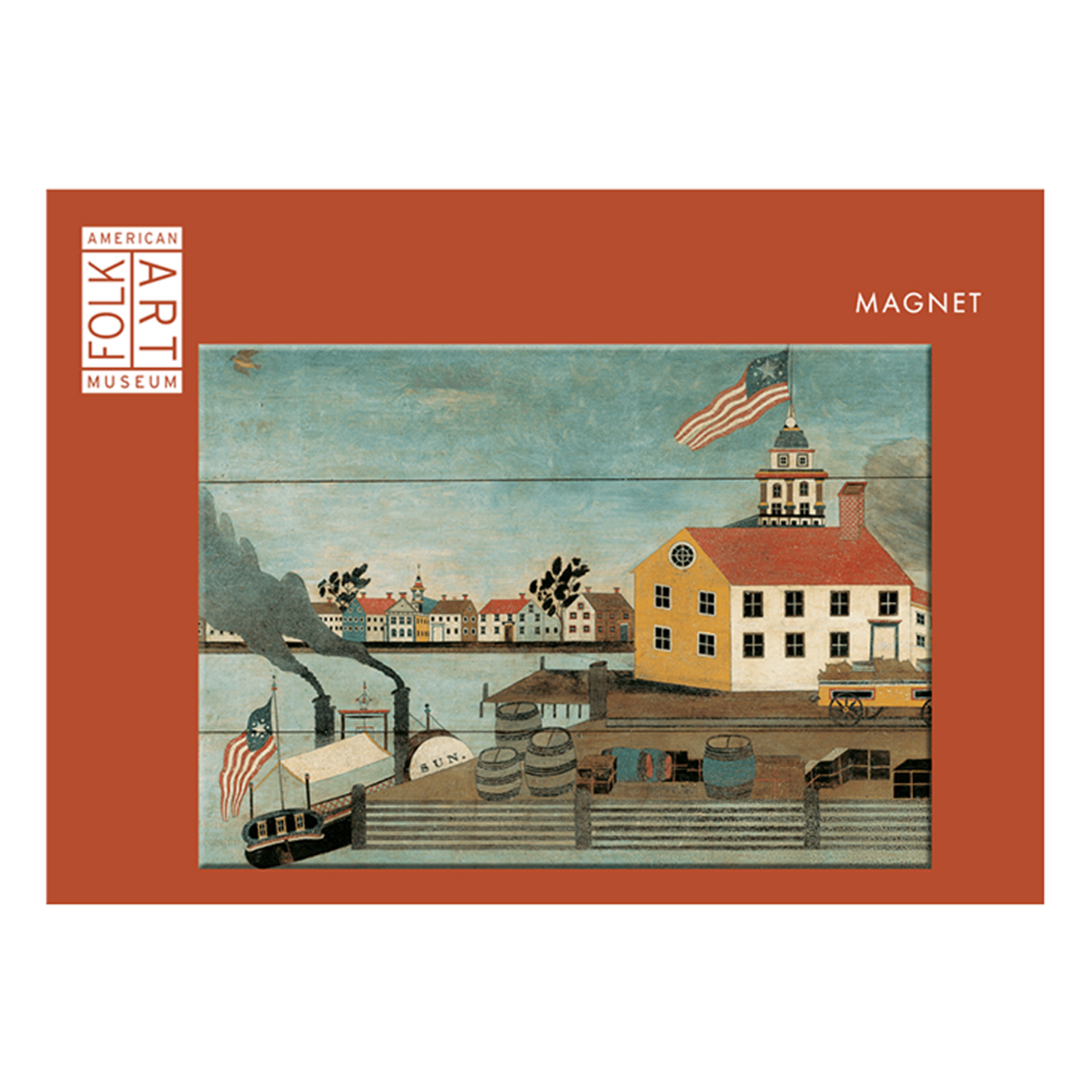 Museum Store Products Folk Nation Magnet Situation of America, 1848