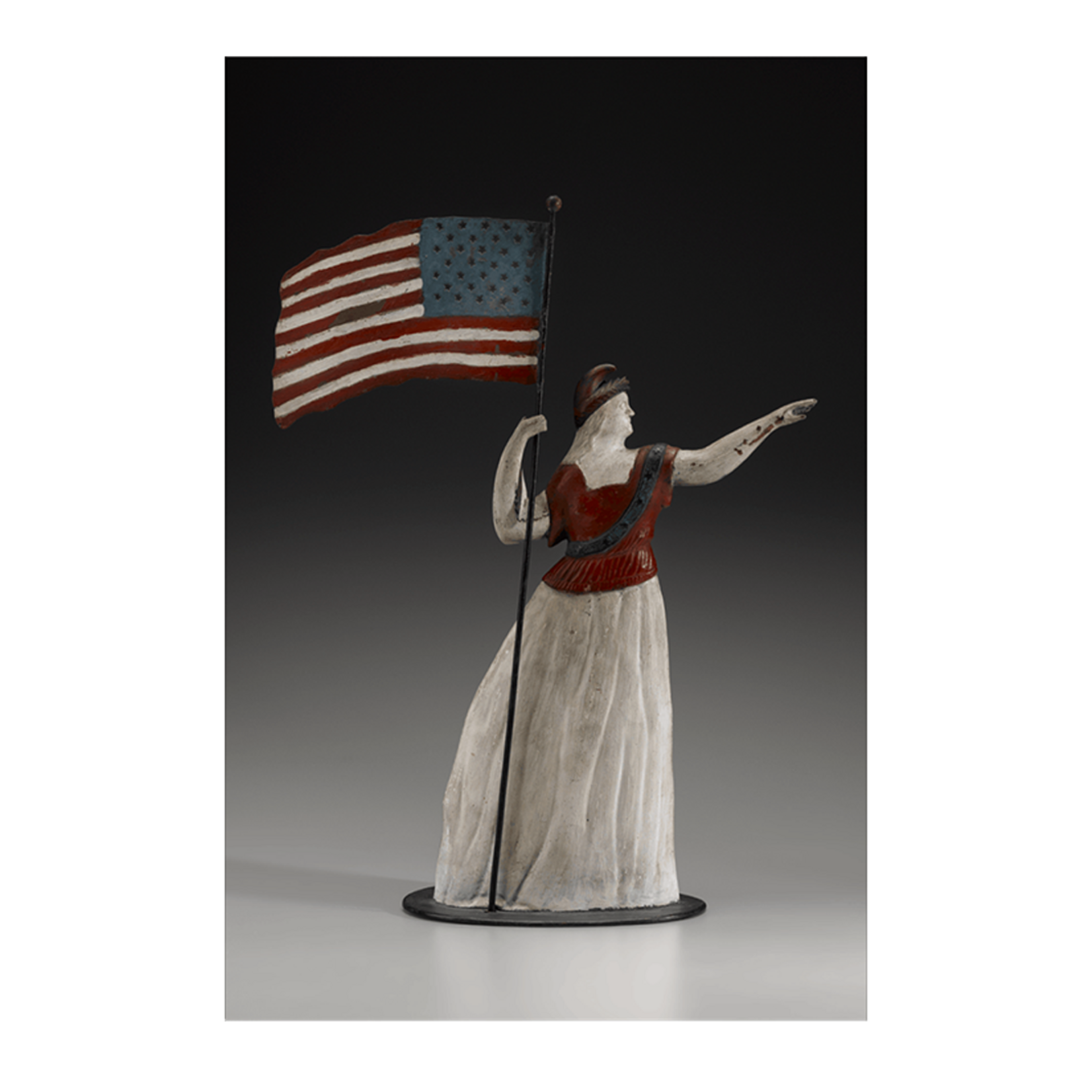 Museum Store Products Folk Nation Postcard Goddess of Liberty Weathervane