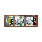 Matt Black Que Sera Sera License Plates