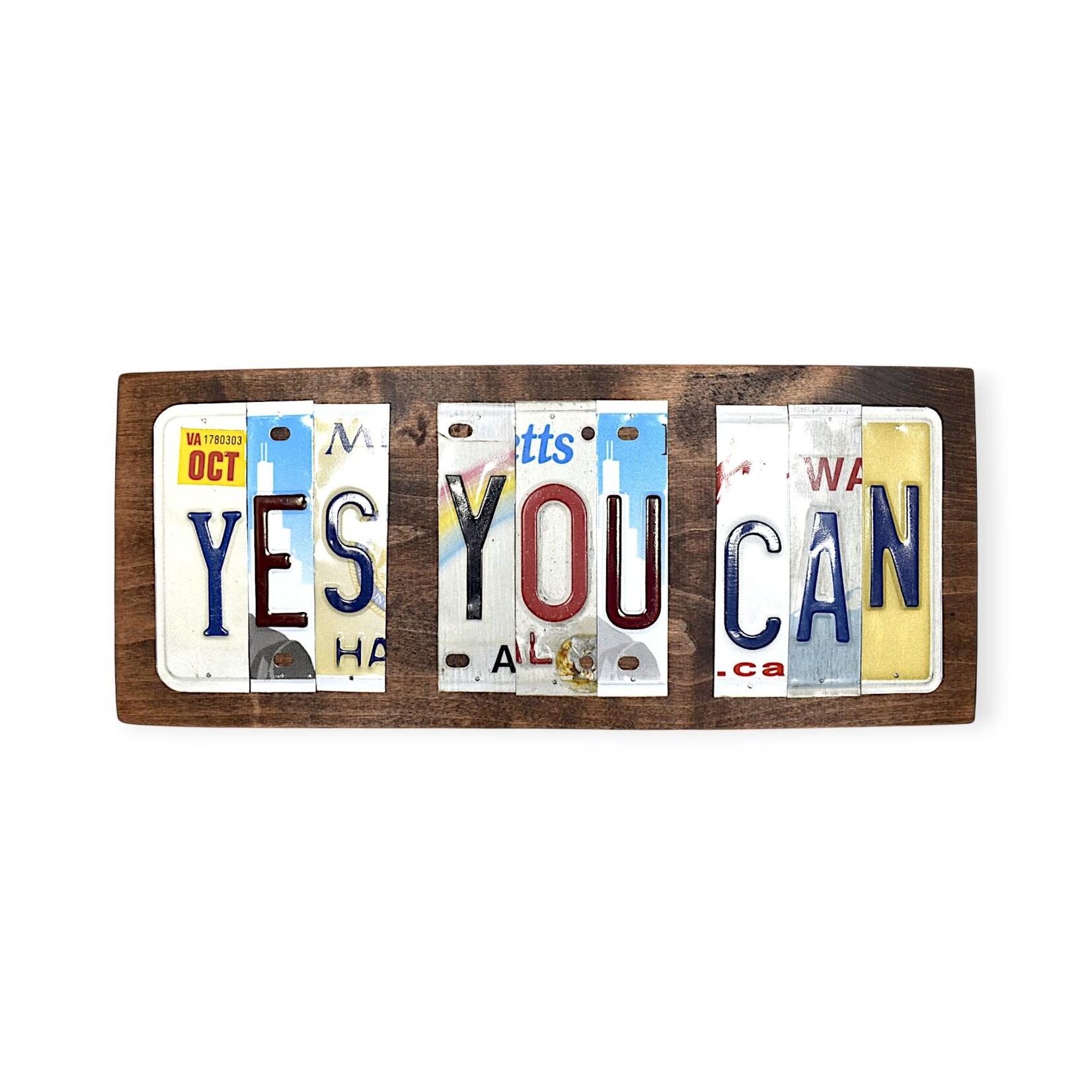 Matt Black Yes You Can License Plates