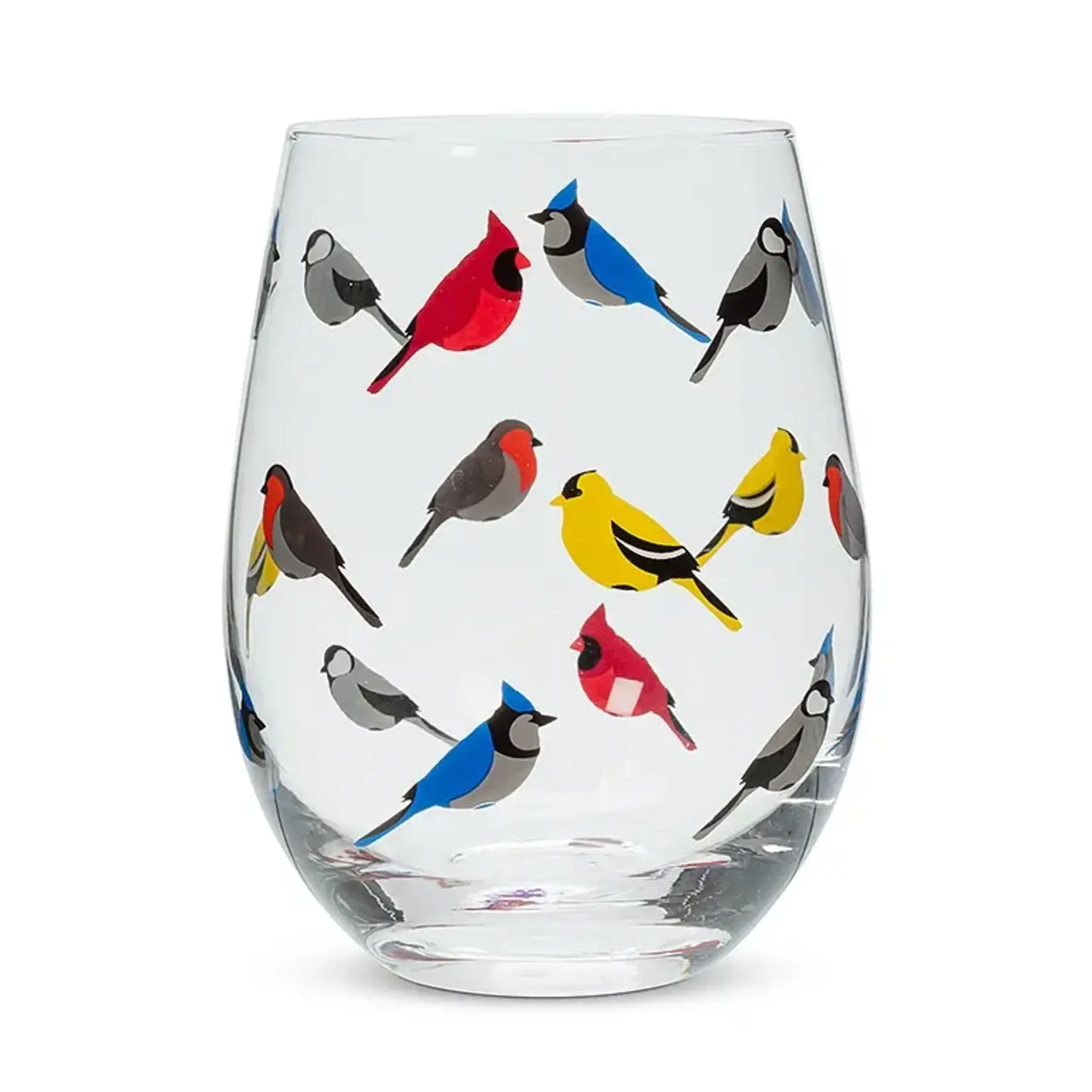 Abbott Multi Bird Stemless Wine Glass
