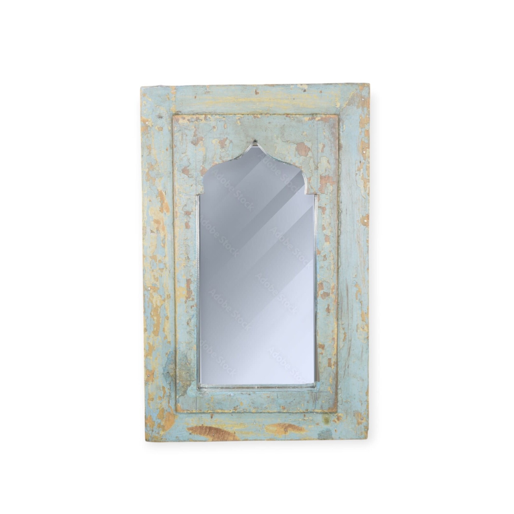 Asia West Salvaged Wood Mirror
