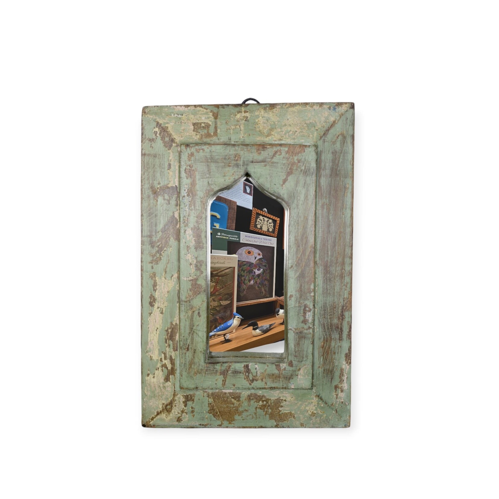 Asia West Salvaged Wood Mirror