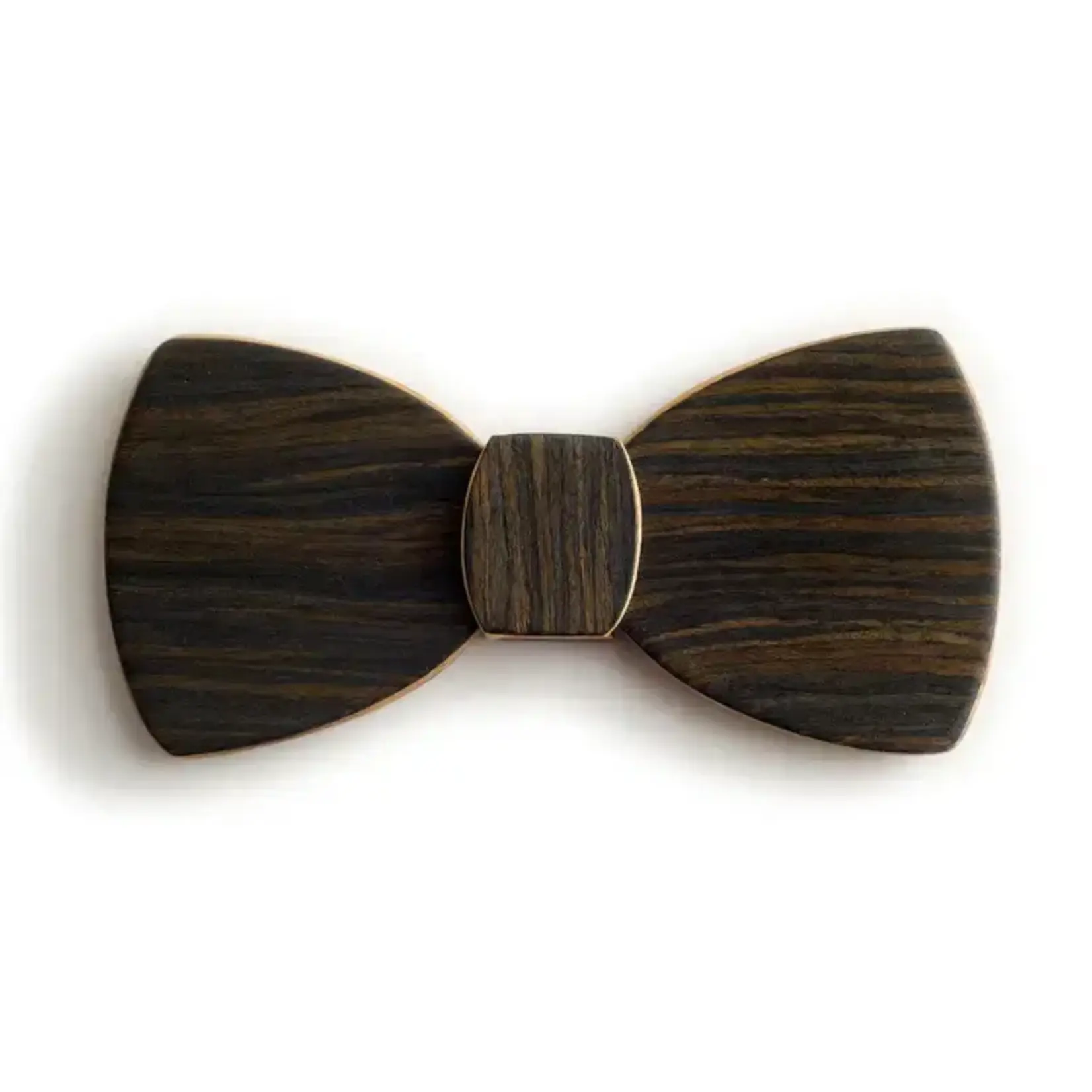 Wooden Ties & Gifts Batwing Hipster Wooden Bow Tie