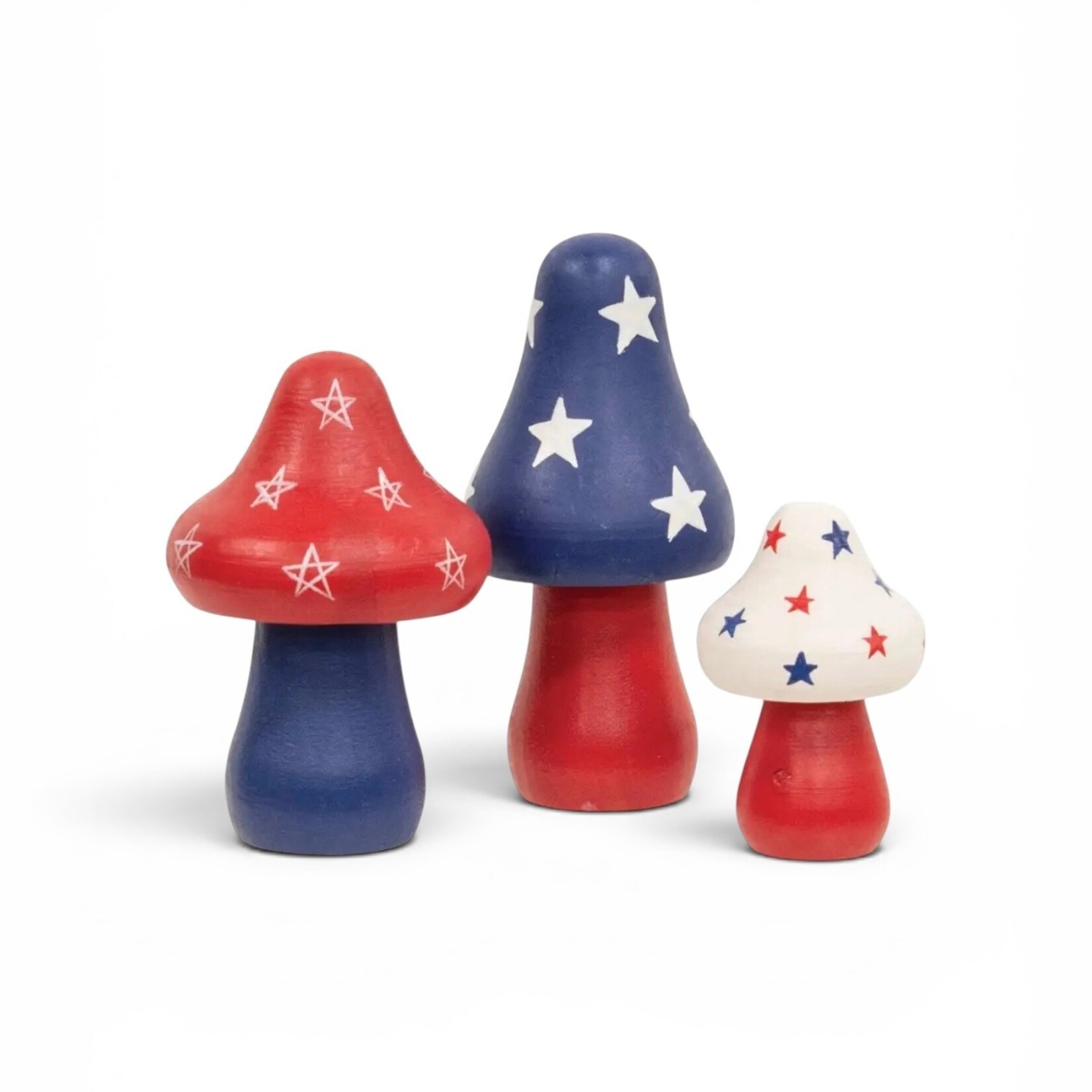 CWI Gifts Set of Three American Mushroom Sitters