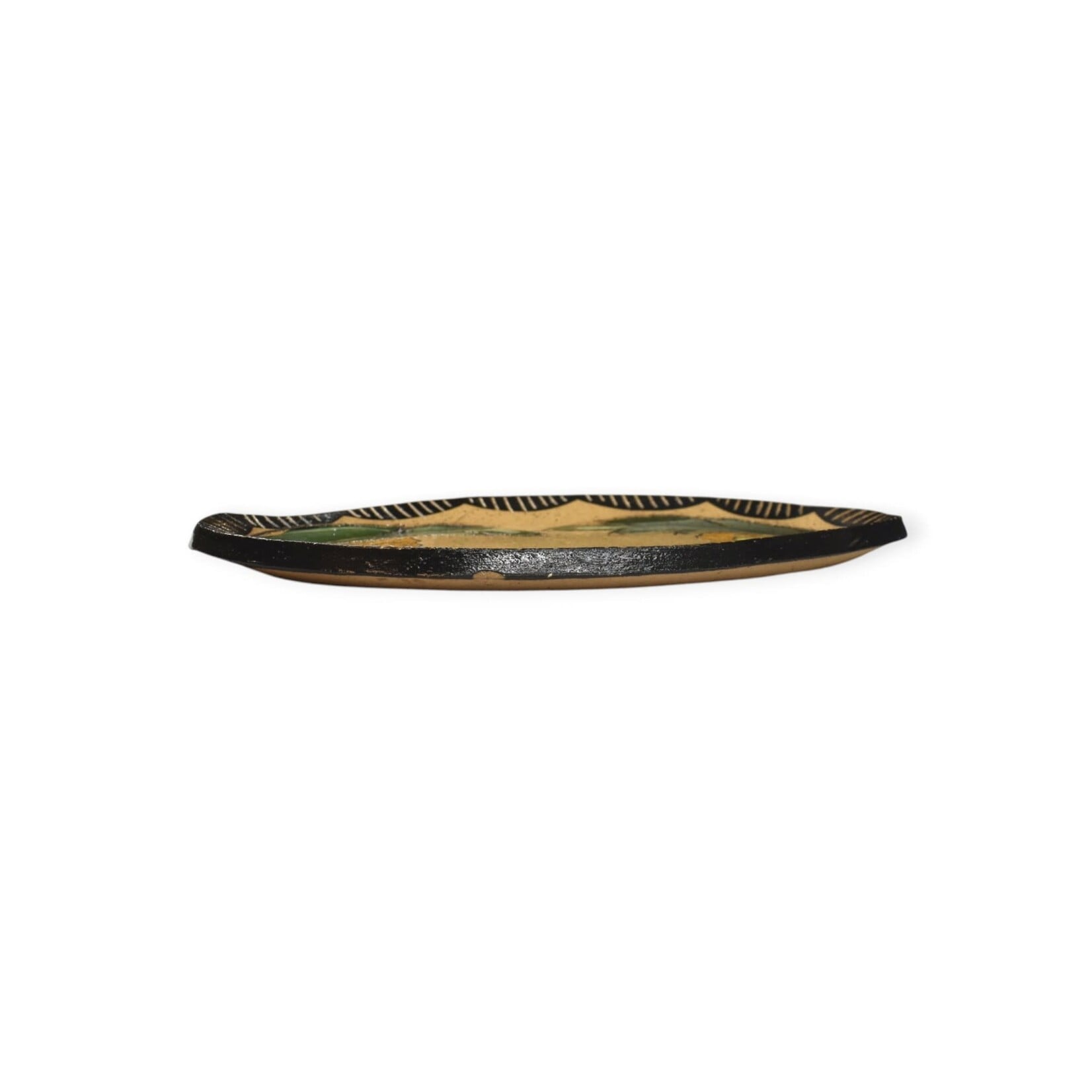 Tough Kitty Designs Globe Mallow Sgraffito Trinket Dish