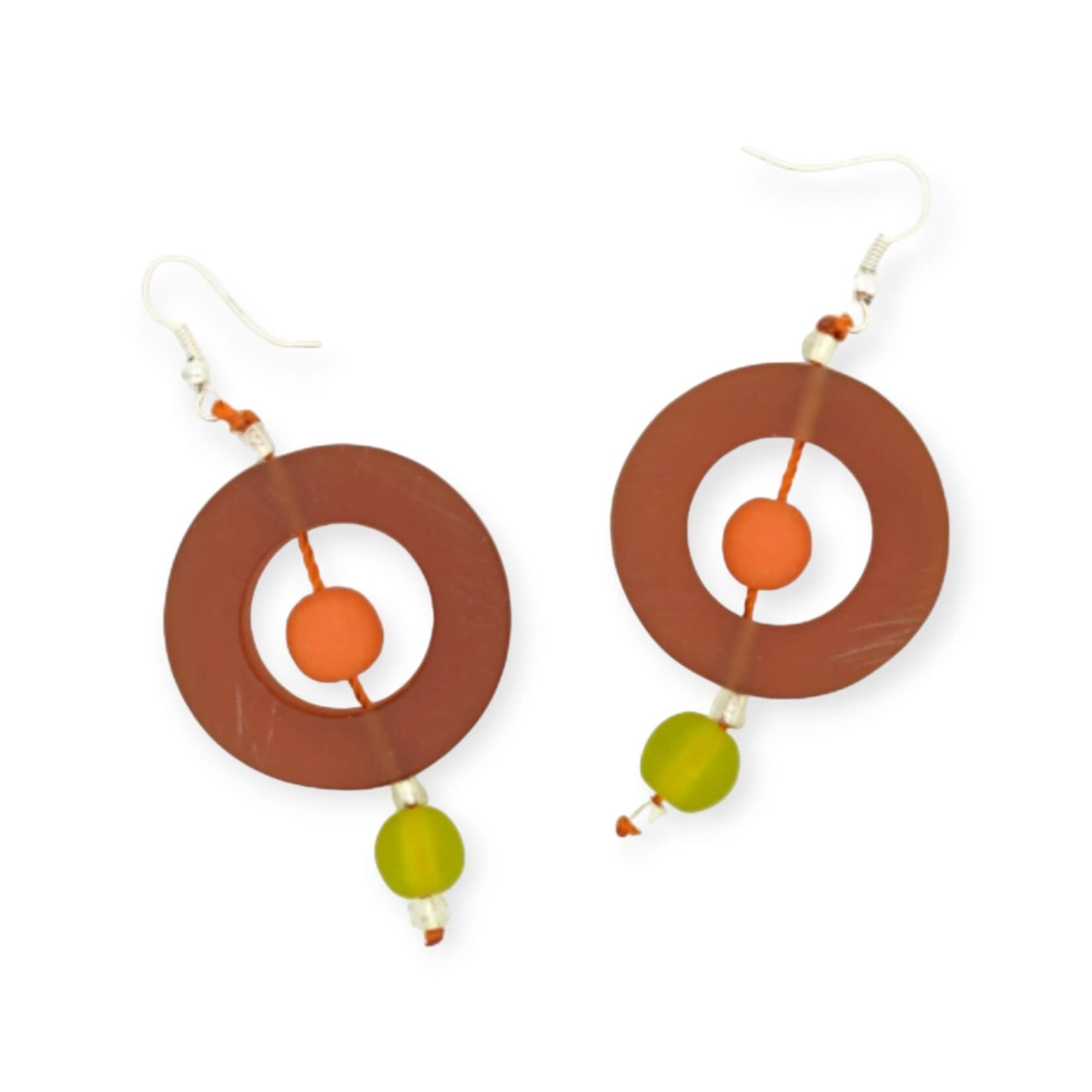 Nusantara Diwali Resin Earring Round