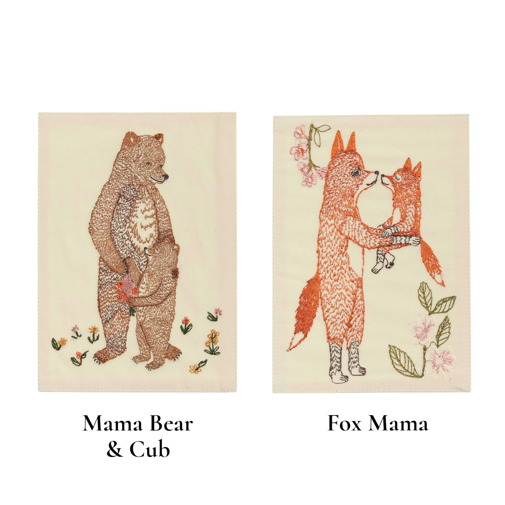 Coral & Tusk Embroidered Greeting Card