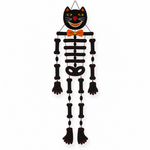 Stitch By Stitch Black Cat Skeleton 25"