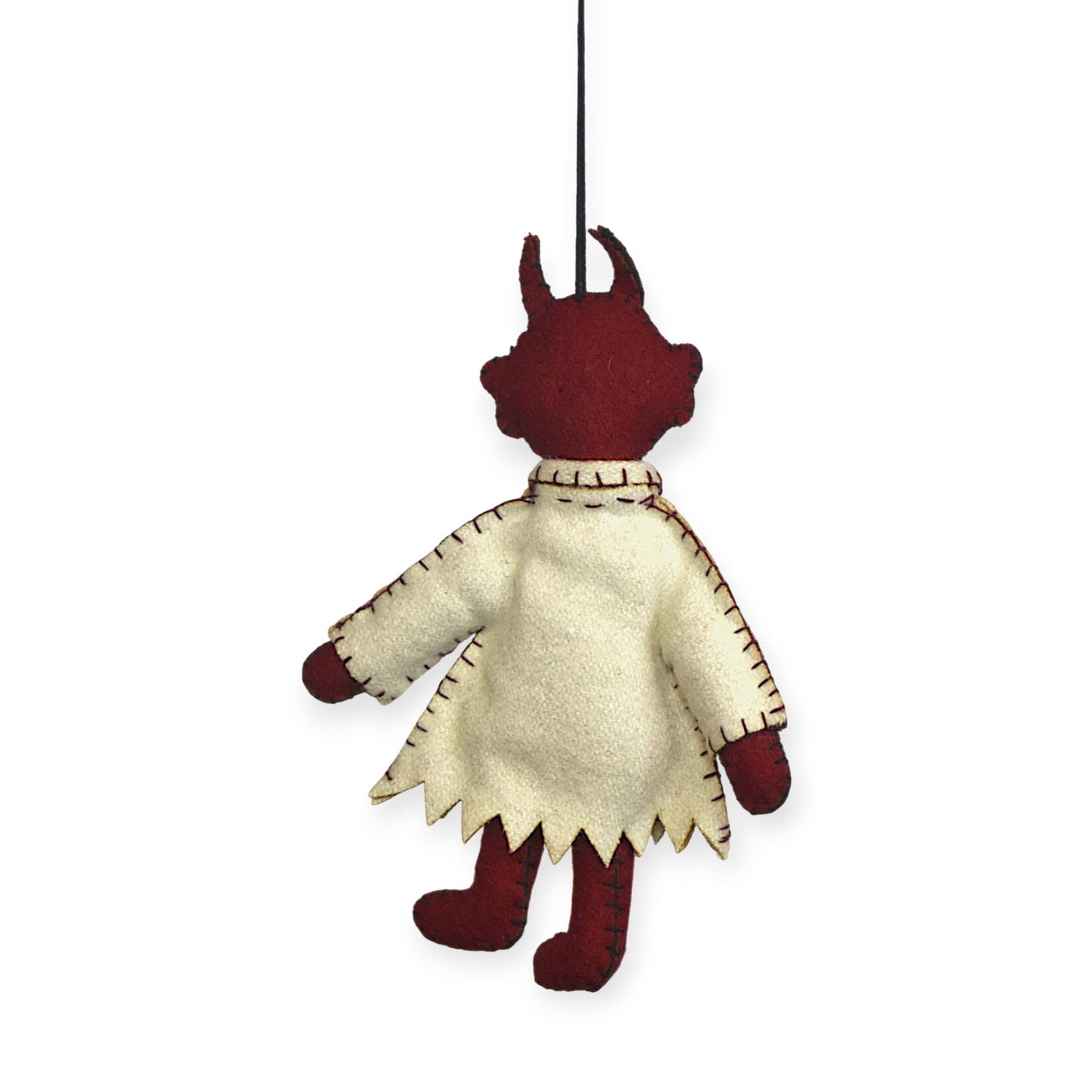 Stitch By Stitch Devil White Coat Ornament