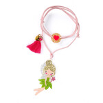 lilies & roses cute doll necklace | gold fairy