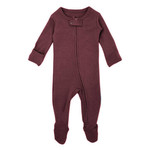 l'oved baby organic eggplant footie