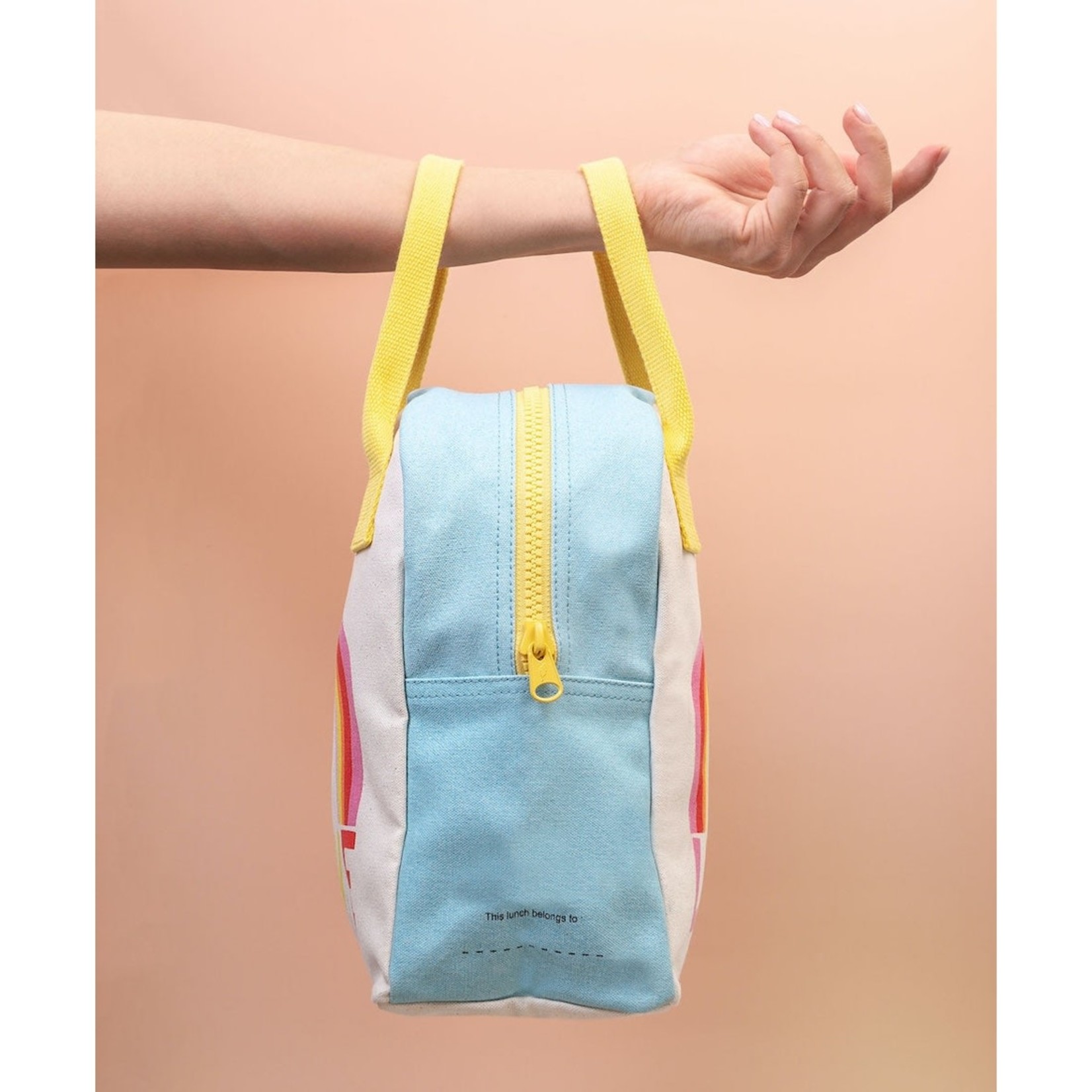 fluf LOVE rainbow lunch tote