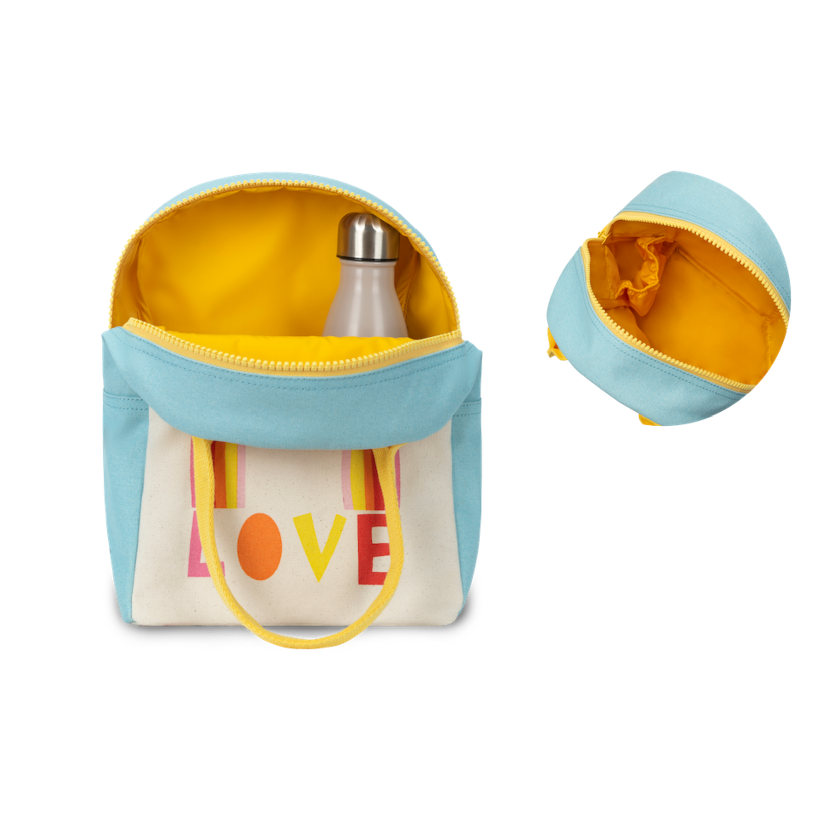 fluf LOVE rainbow lunch tote