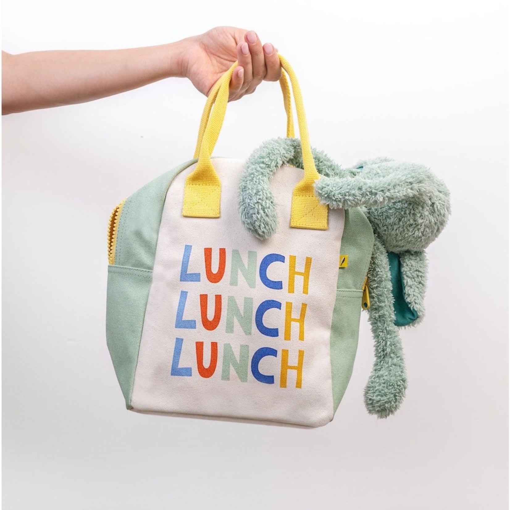 fluf teal lunch. tote