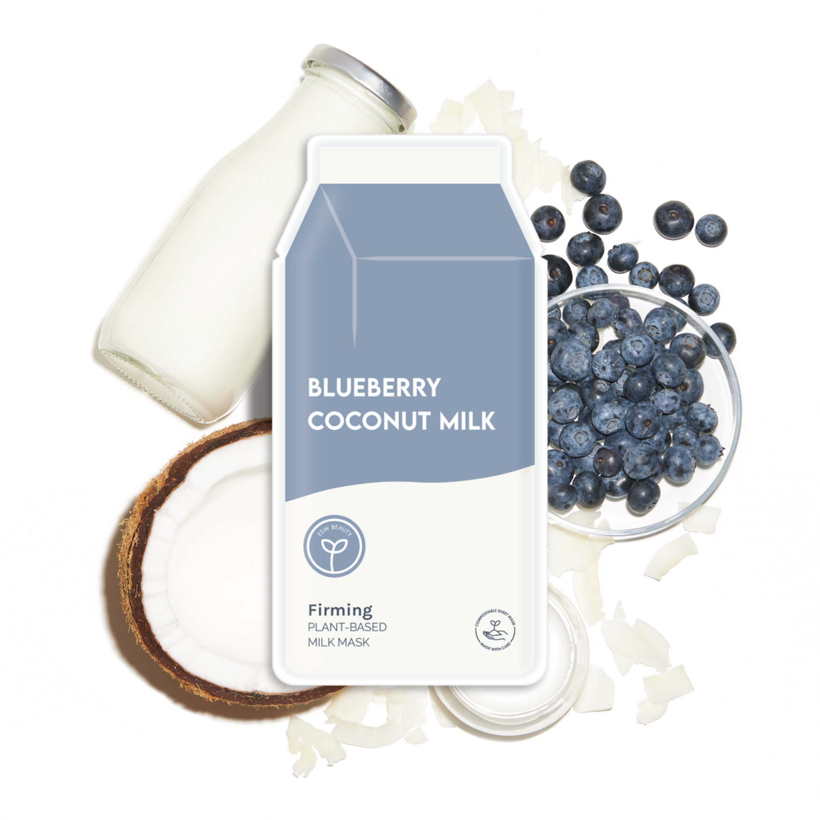 esw beauty blueberry coconut firming milk mask