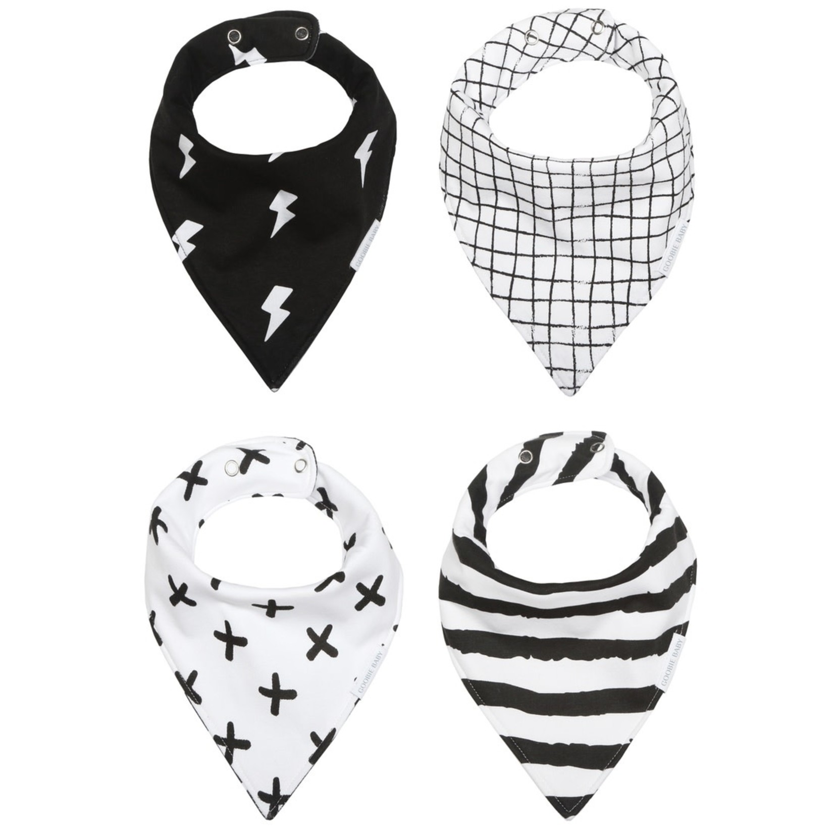 goobie baby waterproof bandana bib {set of 4}