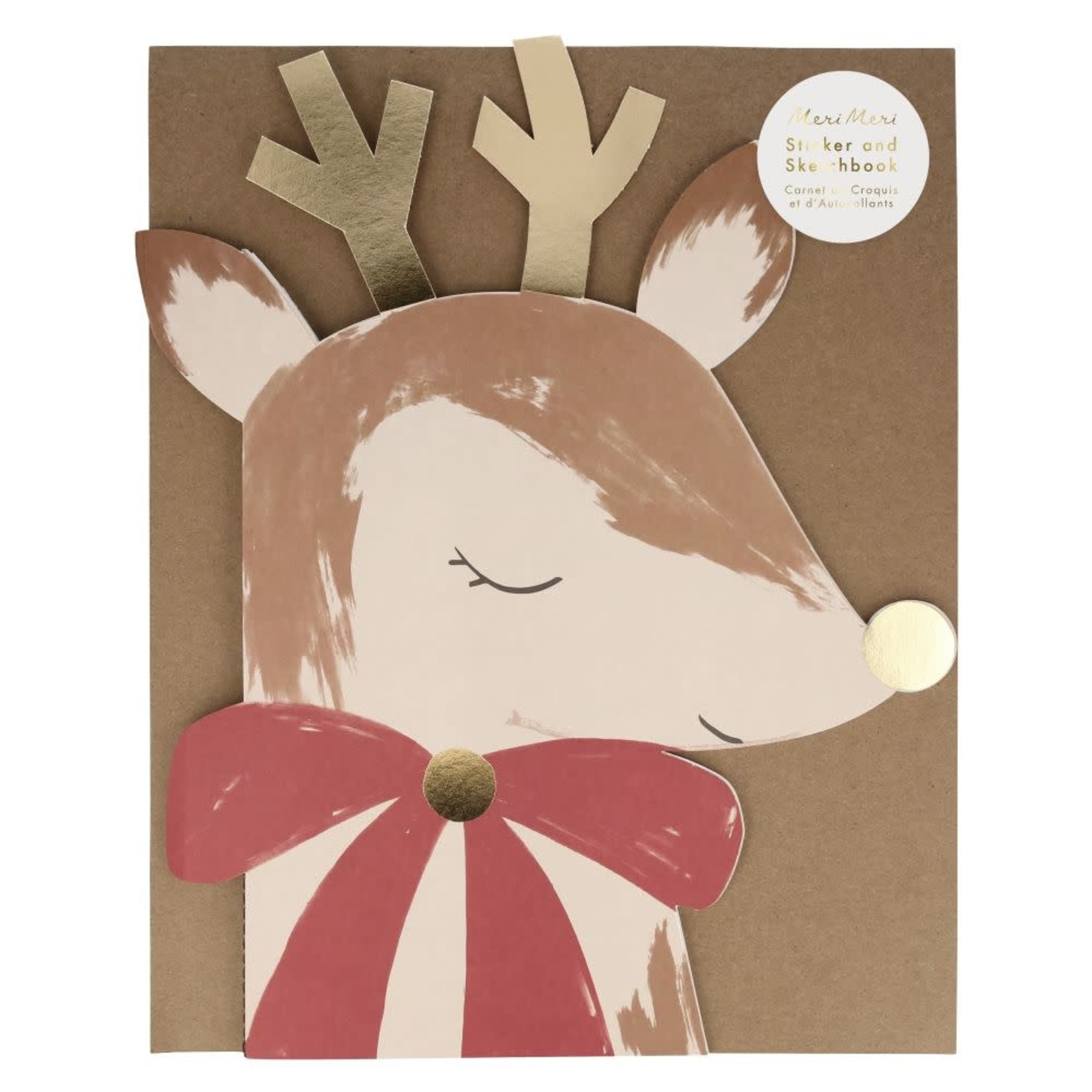meri meri reindeer sticker and sketch book