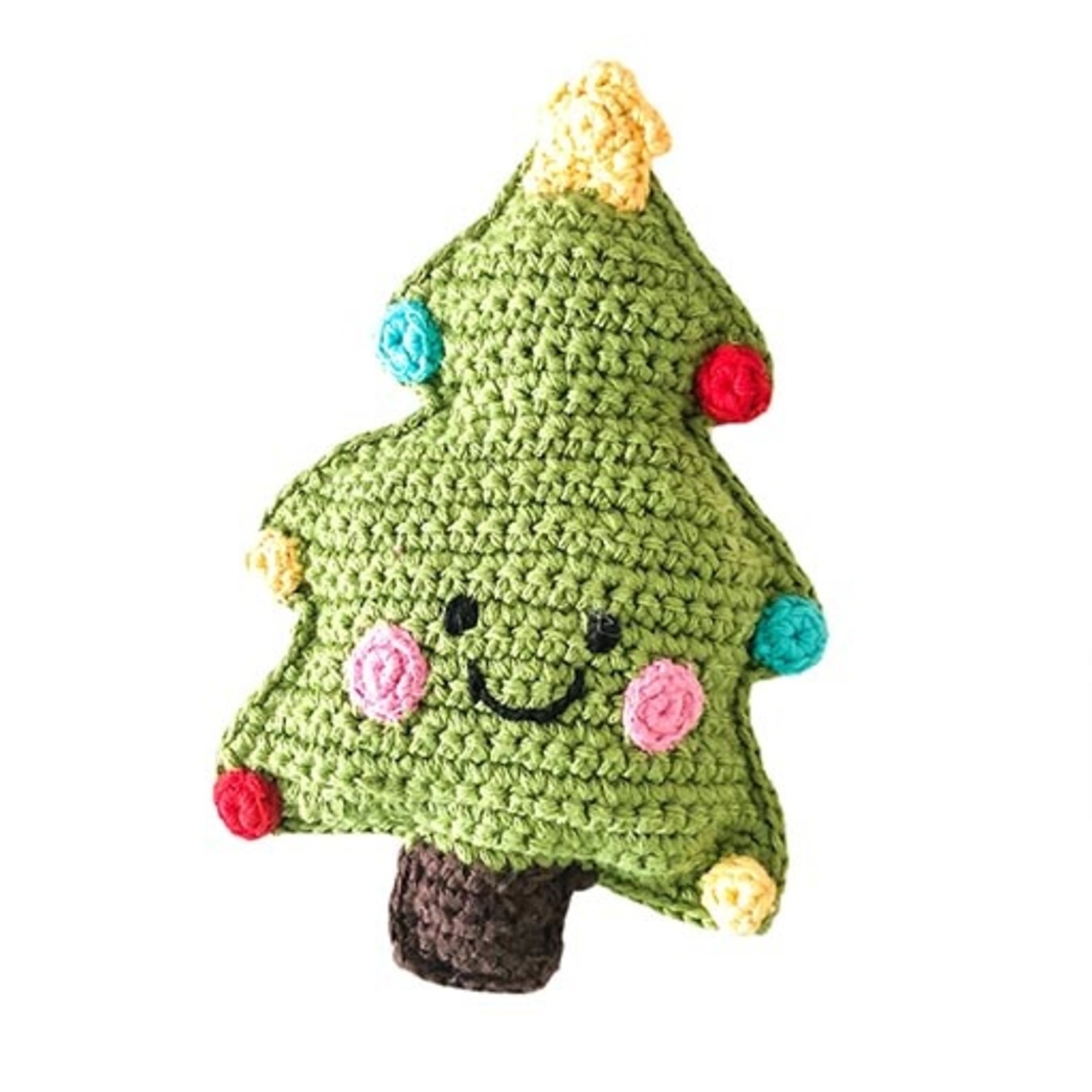 pebble christmas tree rattle