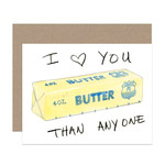 card i love you butter than anyone