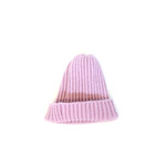 polished prints cool pink knit beanie