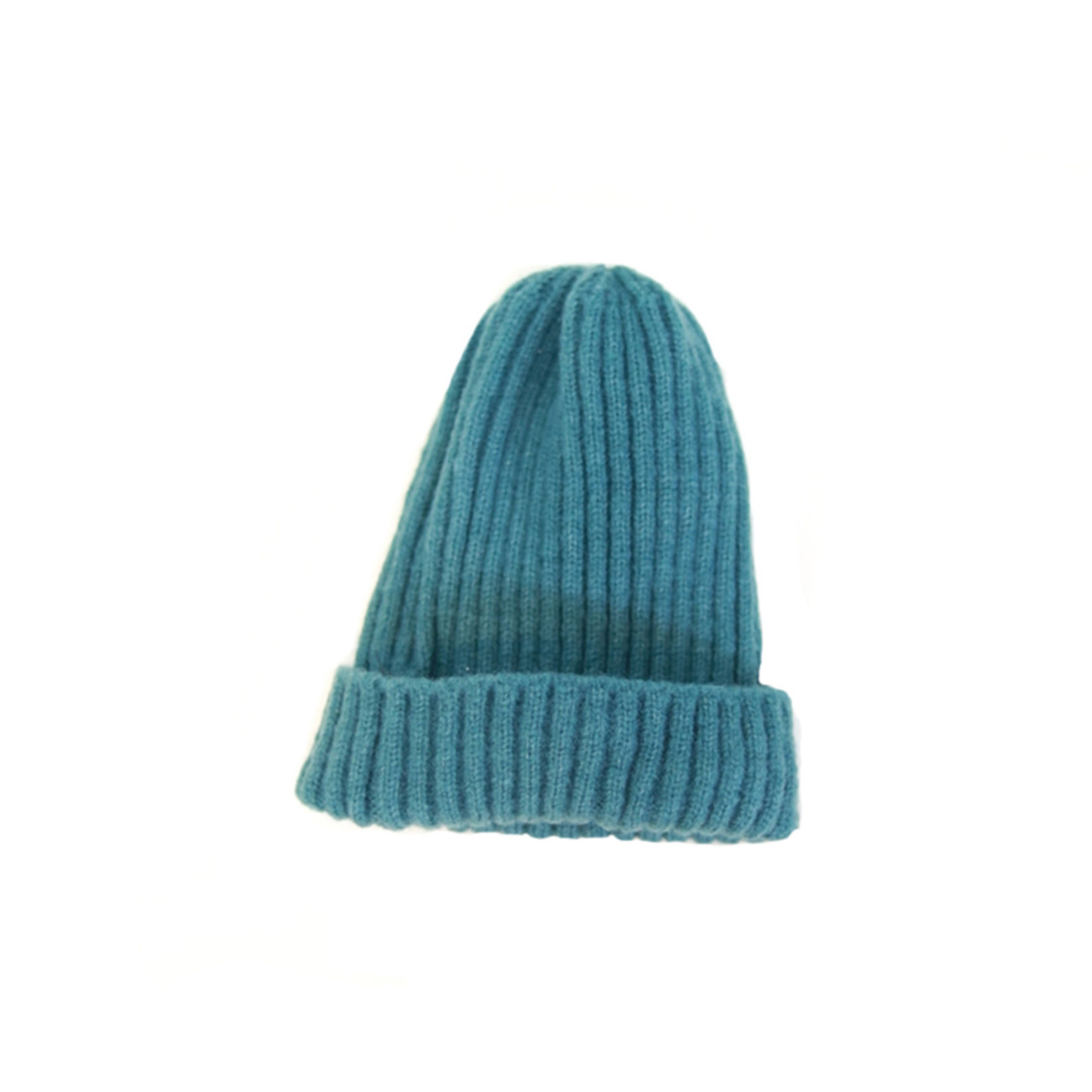polished prints forest green knit beanie