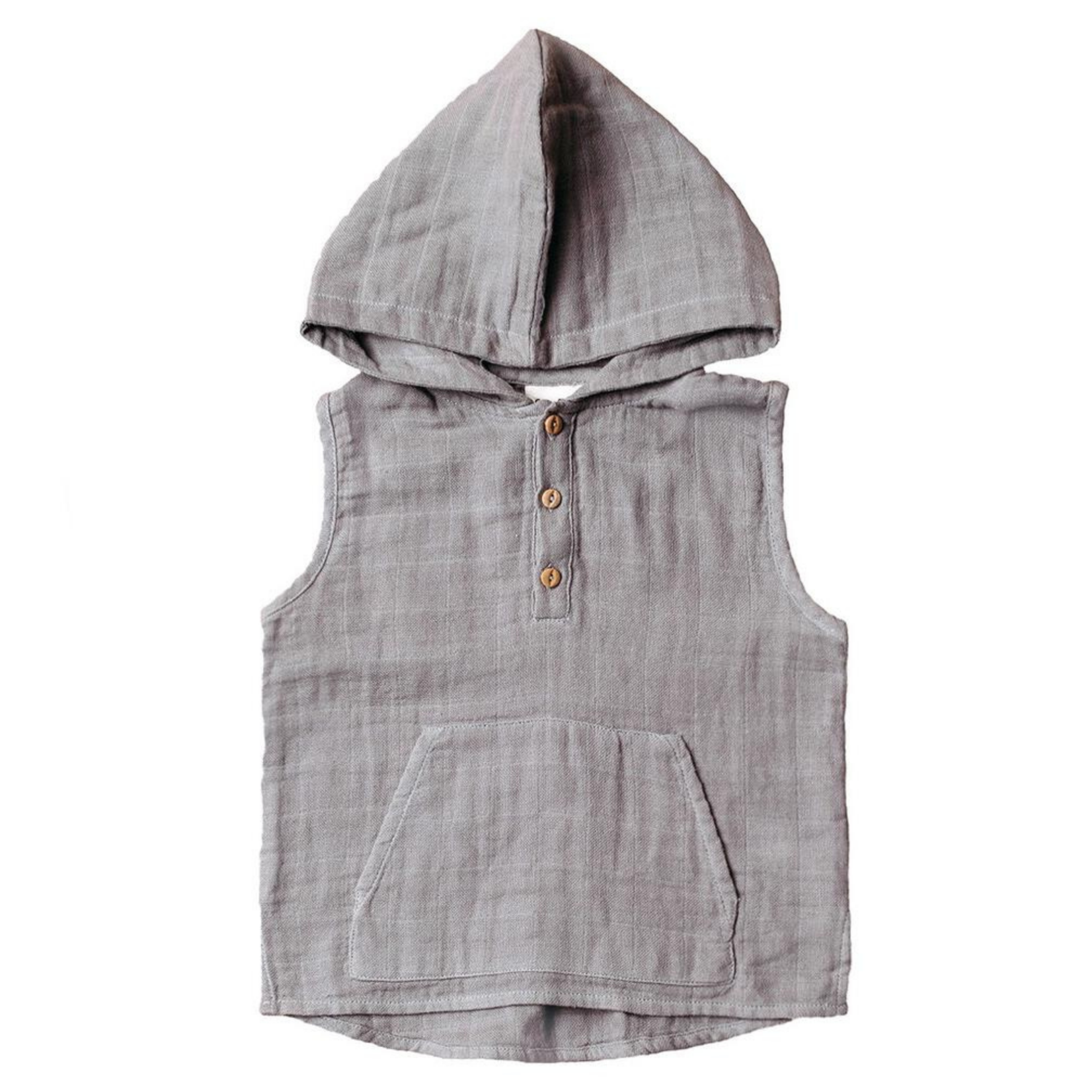 city mouse sleeveless hooded top