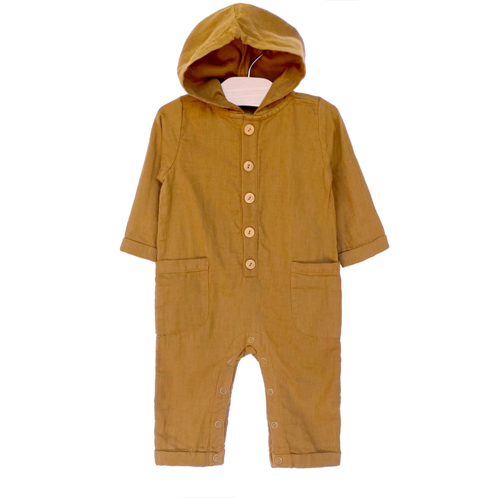 city mouse bronze hooded romper