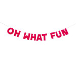 glitter party co. "oh what fun" felt banner