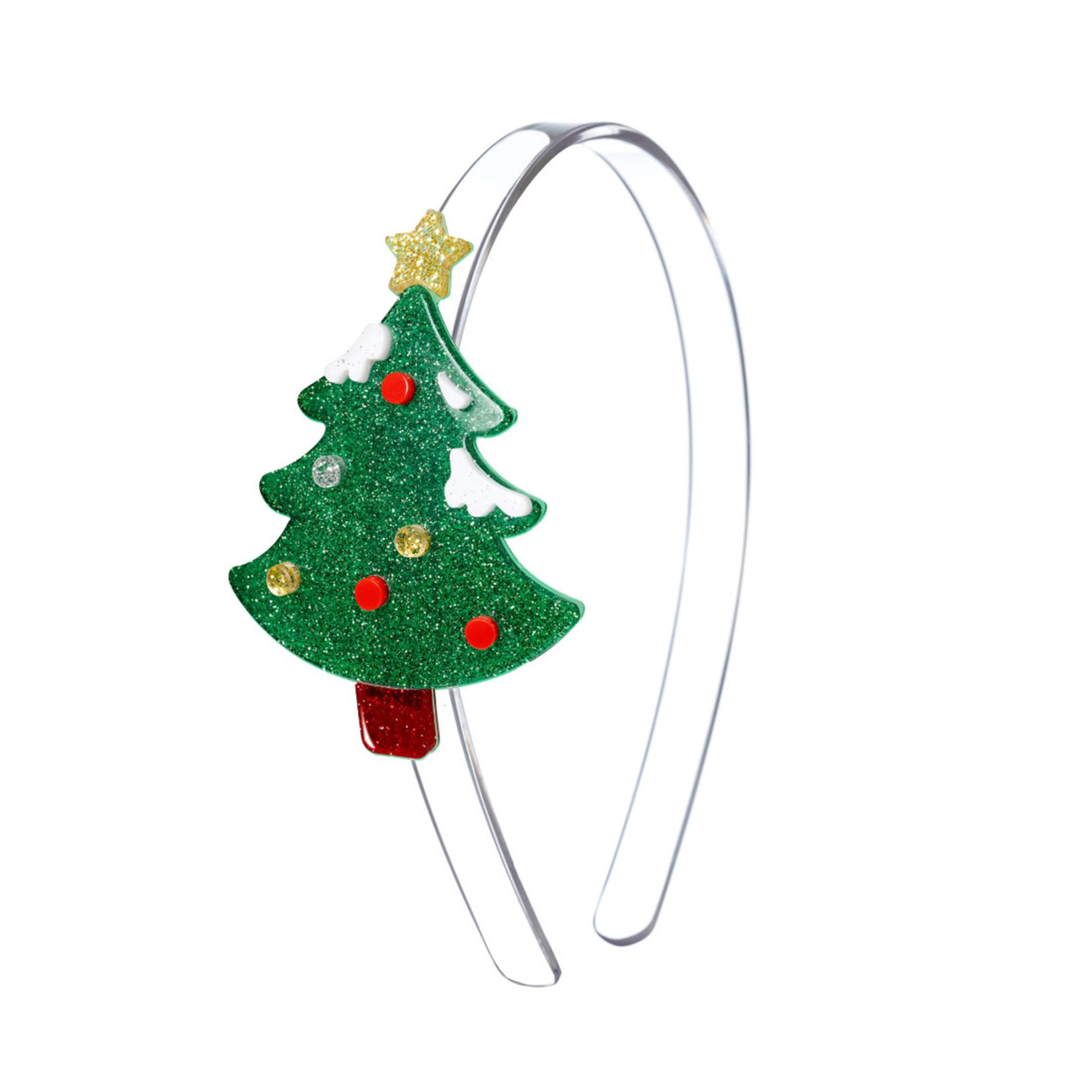 lilies & roses festive christmas tree headband