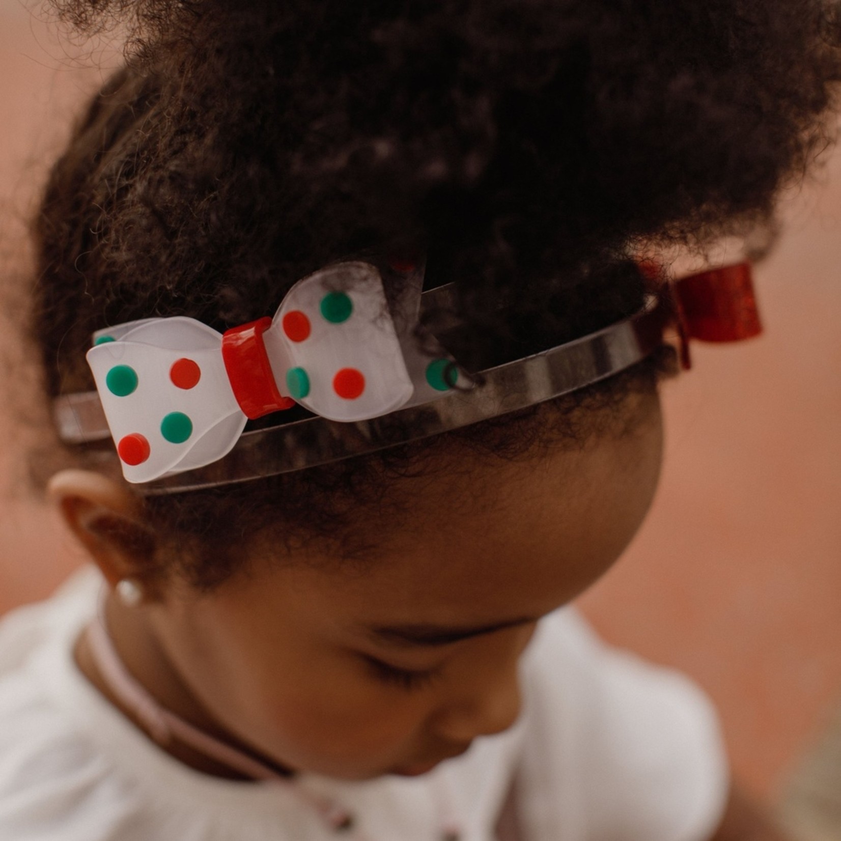 lilies & roses polka dot headband
