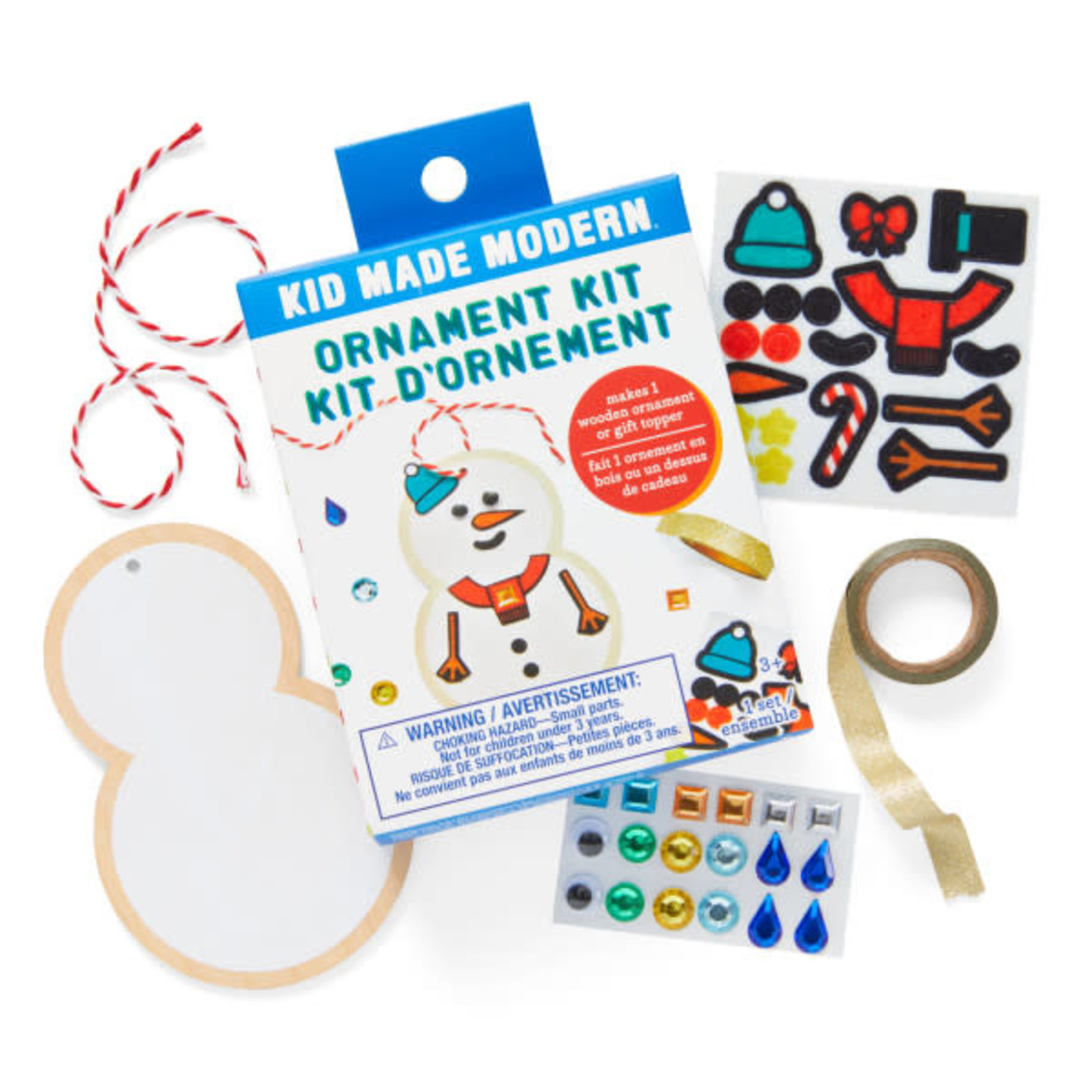 Kid Made Modern snowman ornament kit