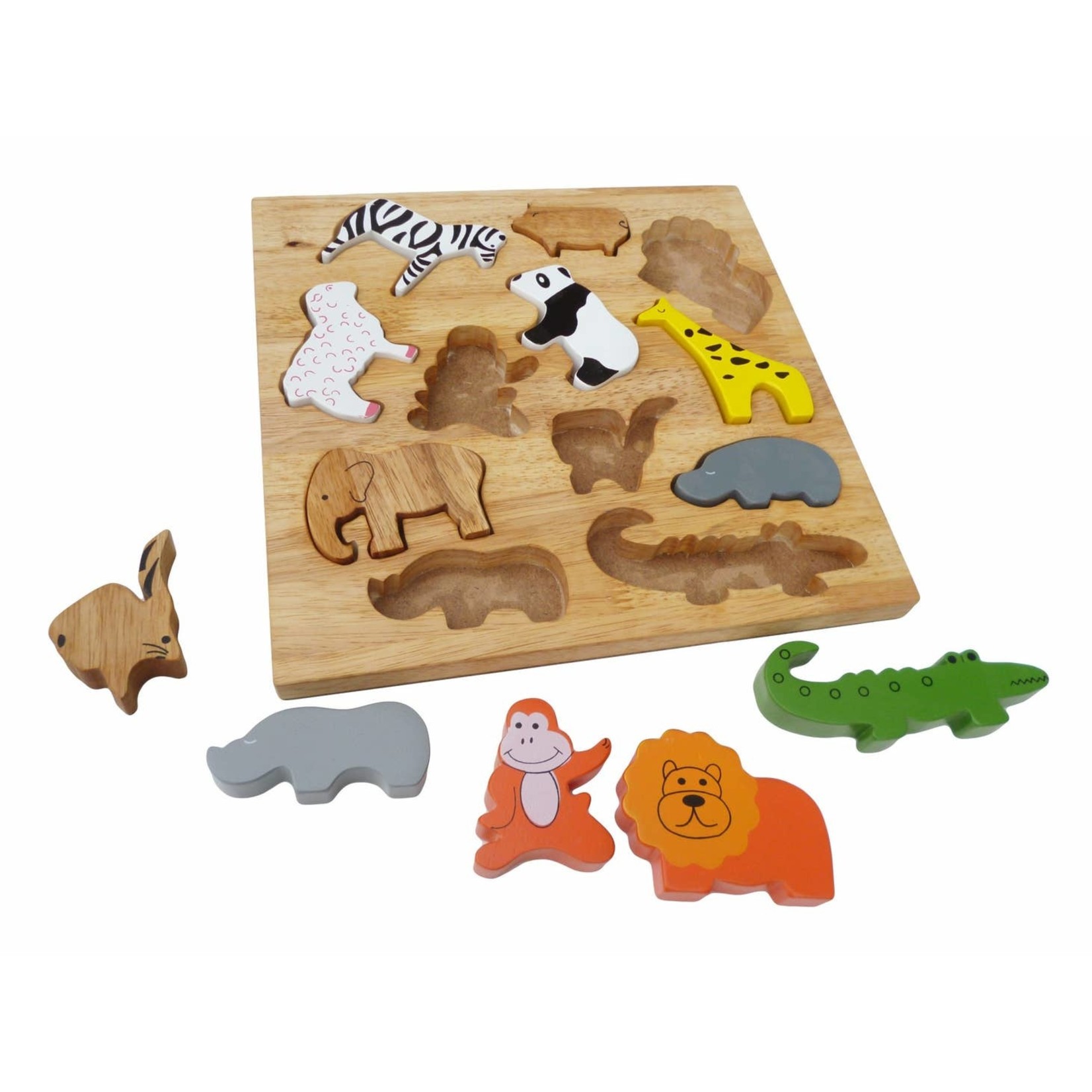 q toys animal play set and puzzle