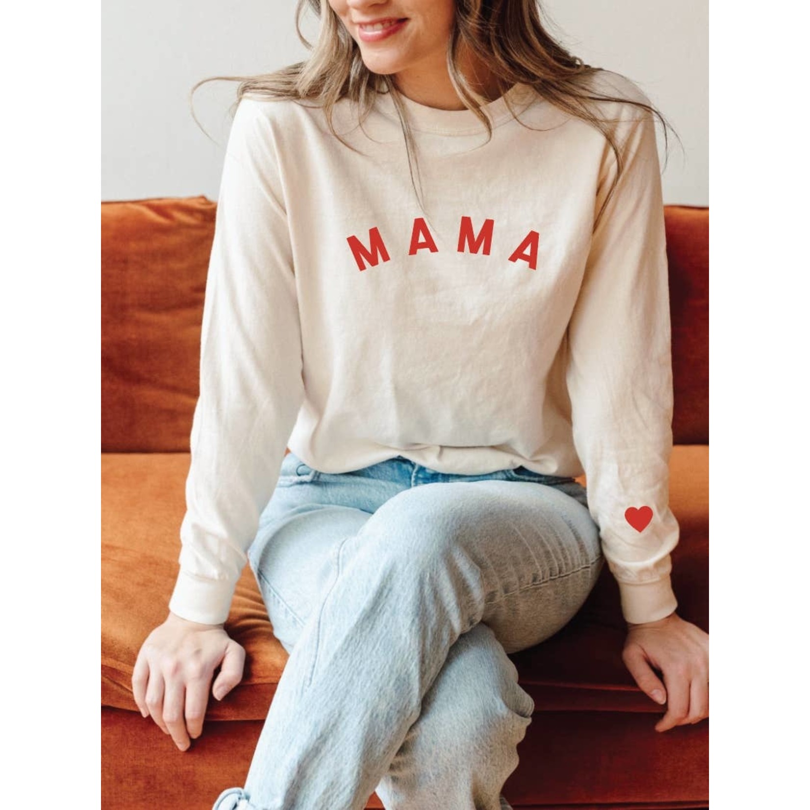 saved by grace MAMA long-sleeve tee