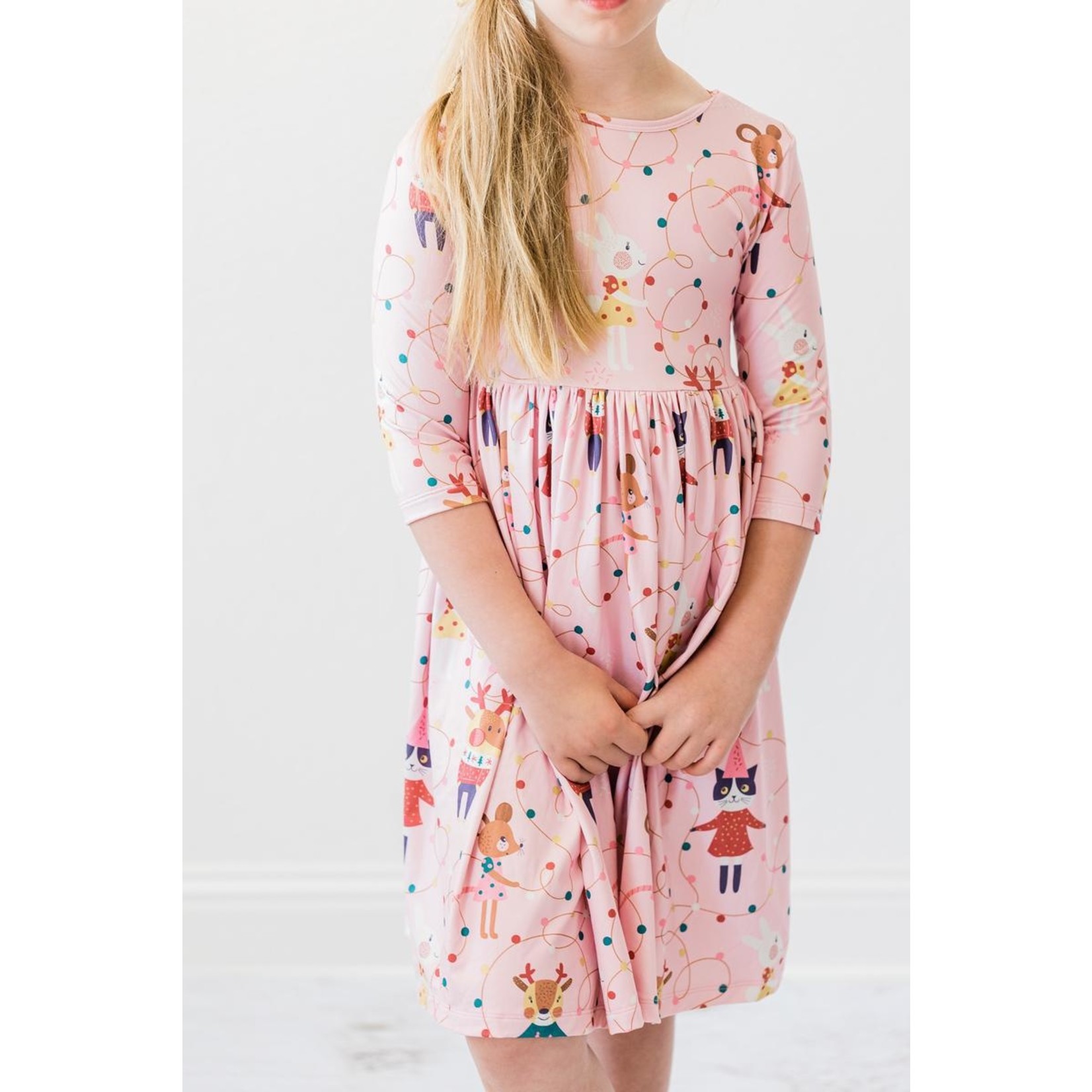 mila & rose winter nights twirl dress