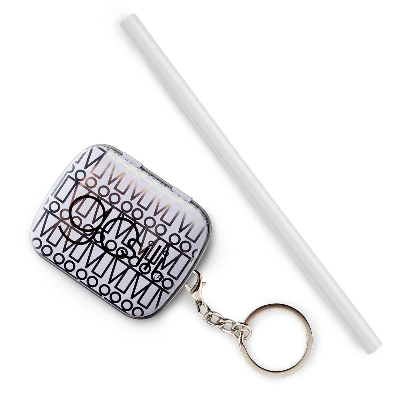 gosili reusable silicone keychain straw
