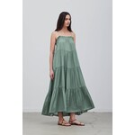 grade & gather lagoon tiered maxi dress