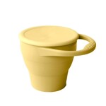 bug + bean yellow foldable silicone snack cup