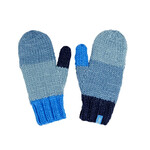 pretty simple CURE mittens - blue