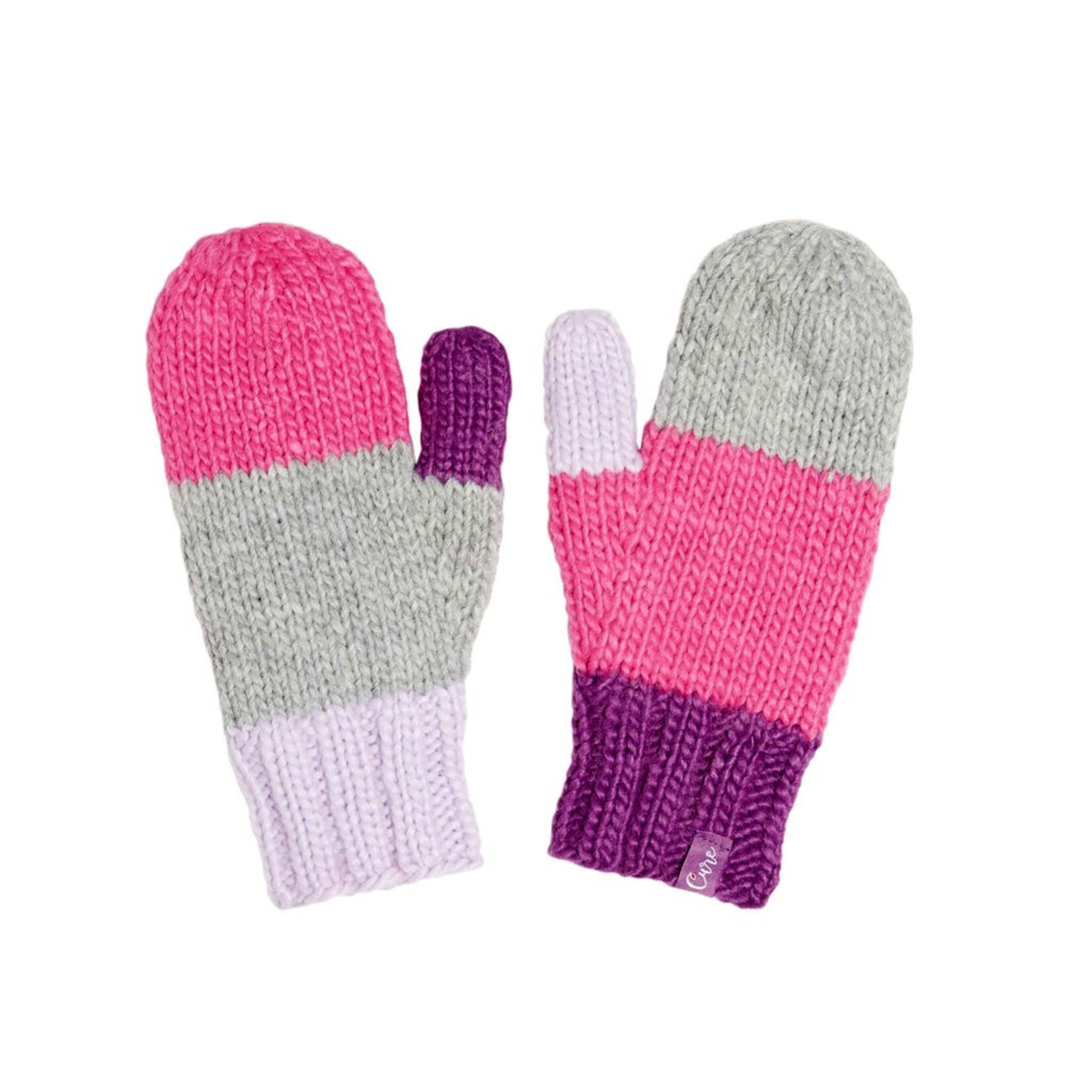 pretty simple CURE mittens - pink