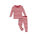 kickee pants red stripe pajama set