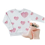 holland ave clothing watercolor hearts sweatshirt