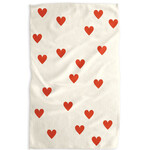 geometry simple love kitchen tea towel